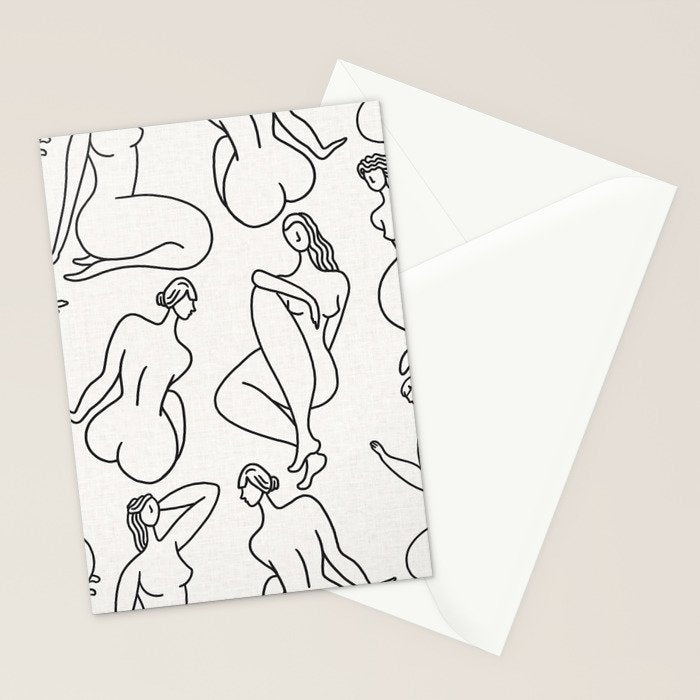 HERA LIGHT LINEN Stationery Card Gallery Image 2
