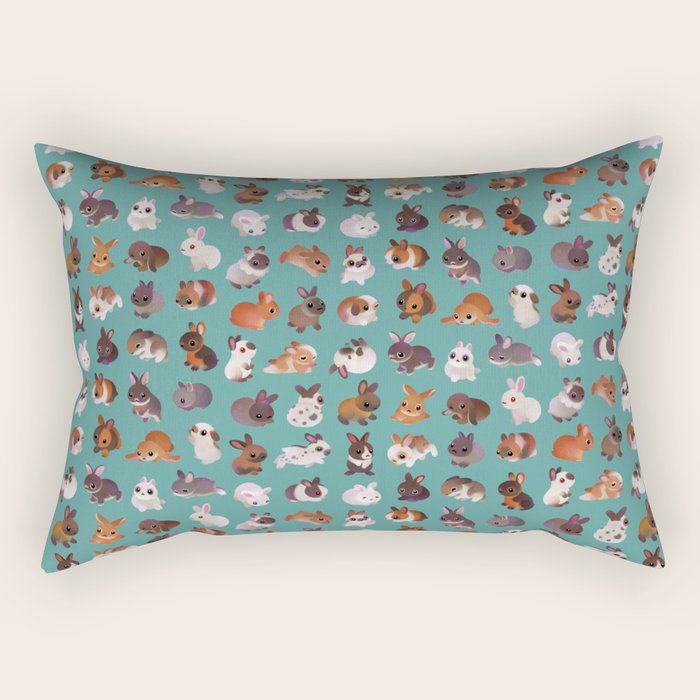 Bunny day Rectangular Pillow Gallery Image 1