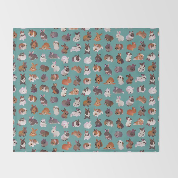 Bunny day Throw Blanket Gallery Image 2