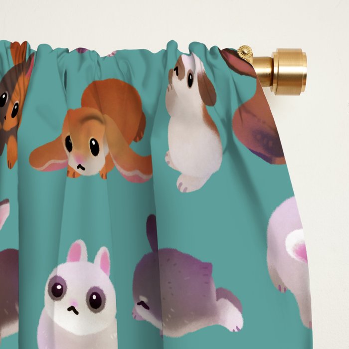 Bunny day Window Curtain Gallery Image 2