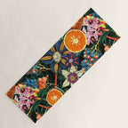 Tropical Orange Garden Yoga Mat Gallery Image 1