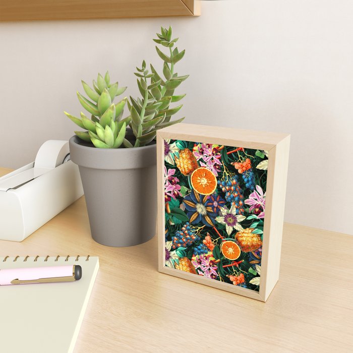 Tropical Orange Garden Mini Art Print Gallery Image 2