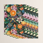Tropical Orange Garden Wrapping Paper Gallery Image 3
