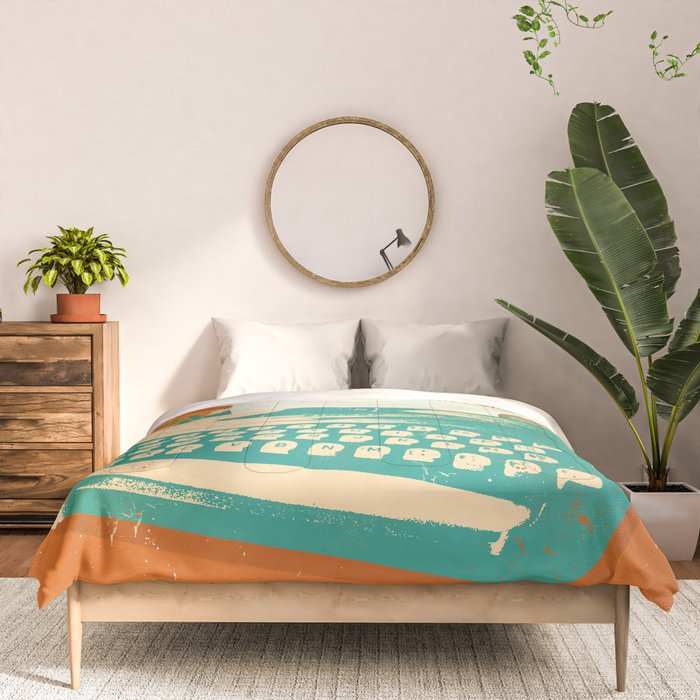 VINTAGE TYPEWRITER Comforter Gallery Image 3