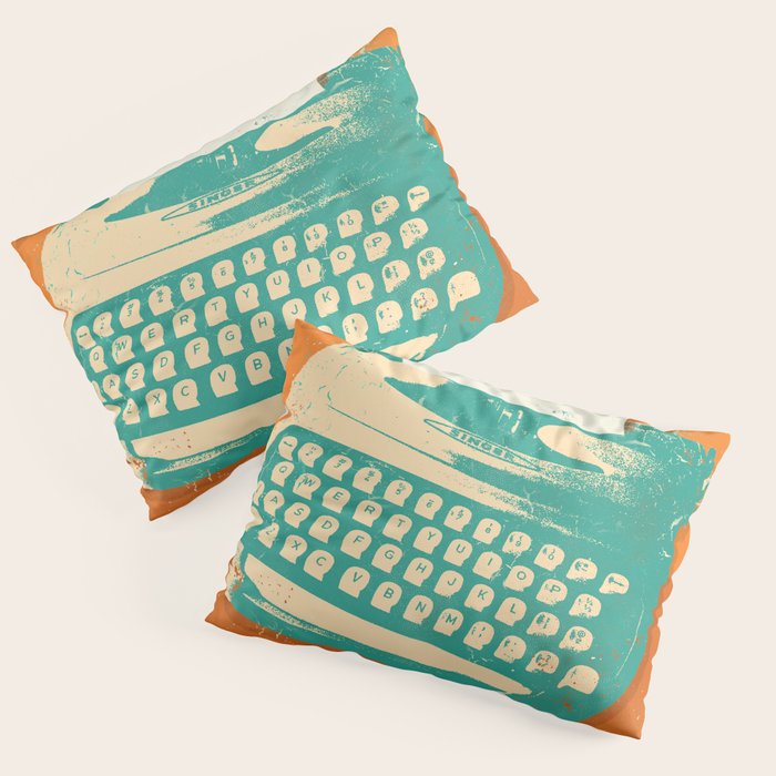 VINTAGE TYPEWRITER Pillow Sham Gallery Image 3