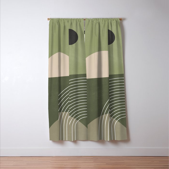 Abstract Geometric 6 Window Curtain Gallery Image 3