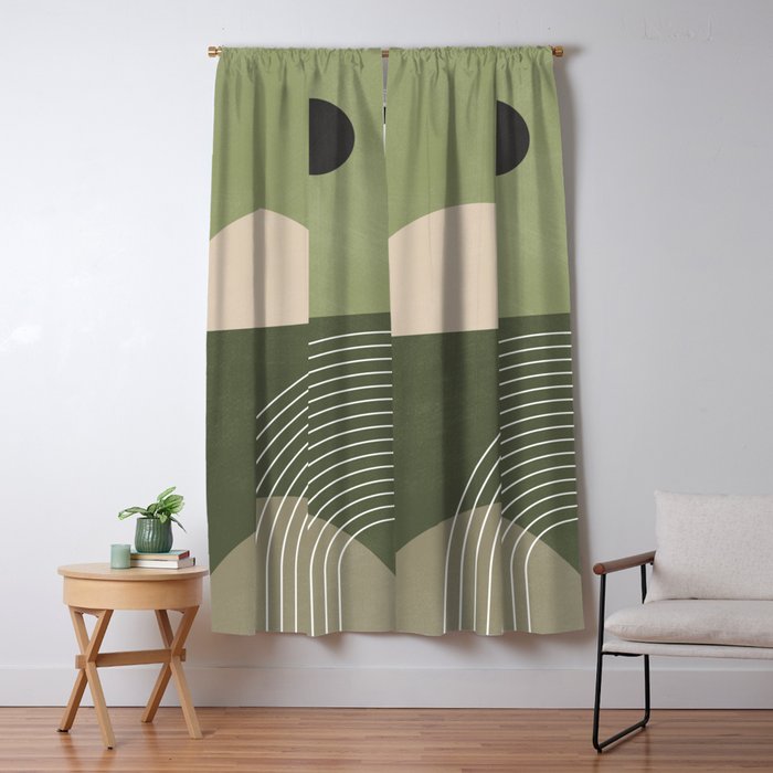 Abstract Geometric 6 Window Curtain Gallery Image 5