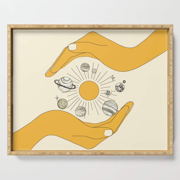 The Universe in Your Hands Serving Tray Gallery Image 1