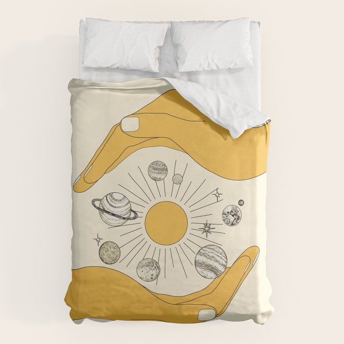 The Universe in Your Hands Duvet Cover Gallery Image 1