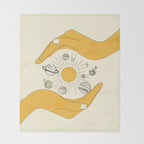 The Universe in Your Hands Throw Blanket Gallery Image 2