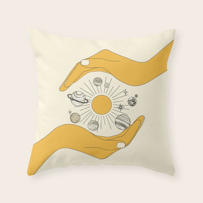 The Universe in Your Hands Throw Pillow Gallery Image 6