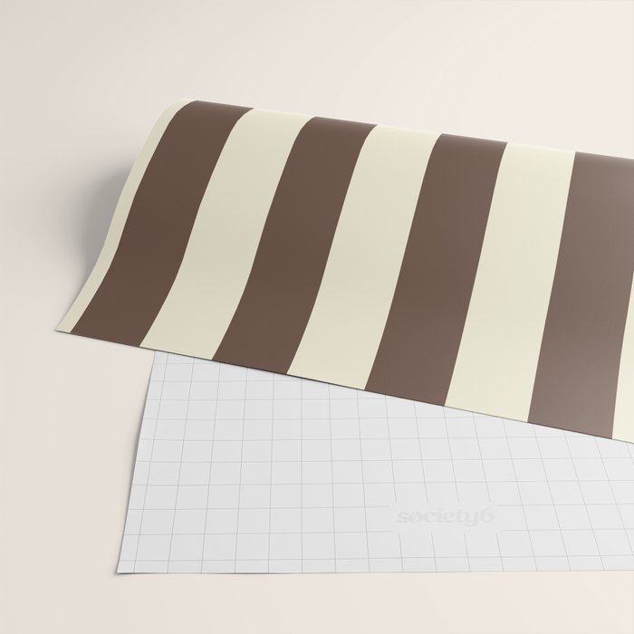 Stripes of Brown and Cream Wrapping Paper Gallery Image 2