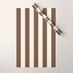 Stripes of Brown and Cream Wrapping Paper Gallery Image 1