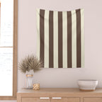 Stripes of Brown and Cream Wall Tapestry Gallery Image 2