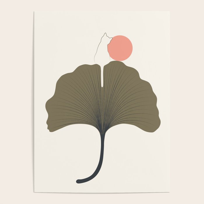 Cat and Plant 33 Poster Gallery Image 4