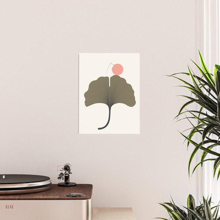 Cat and Plant 33 Poster Gallery Image 2