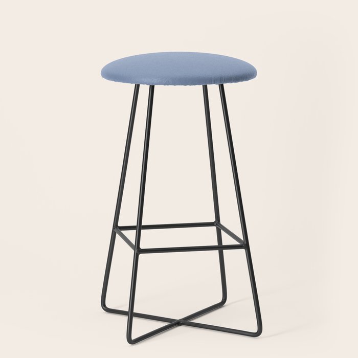 Periwinkle Blue Solid  Stool Gallery Image 1