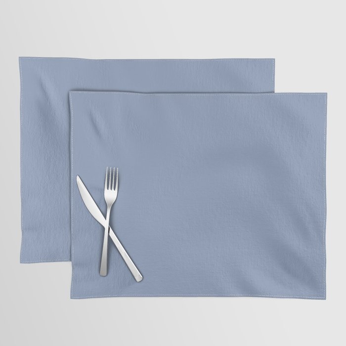Periwinkle Blue Solid  Placemat Gallery Image 1