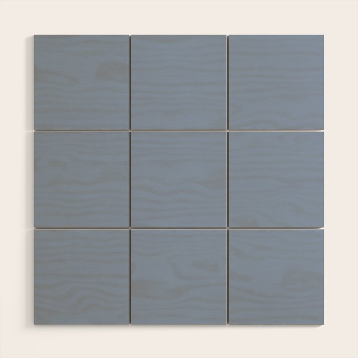 Periwinkle Blue Solid  Wood Wall Art Gallery Image 1
