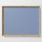 Periwinkle Blue Solid  Serving Tray Gallery Image 1