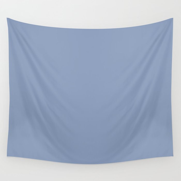 Periwinkle Blue Solid  Wall Tapestry Gallery Image 4