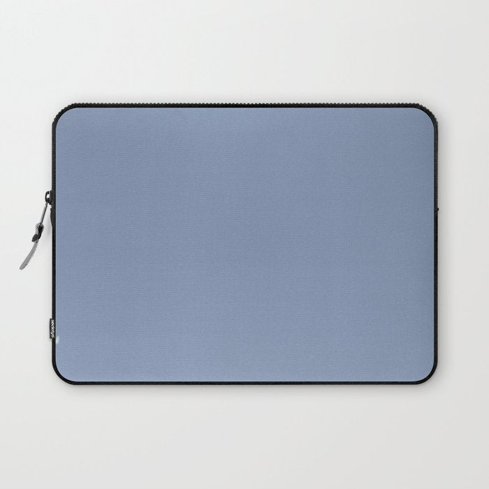 Periwinkle Blue Solid  Laptop Sleeve Gallery Image 1