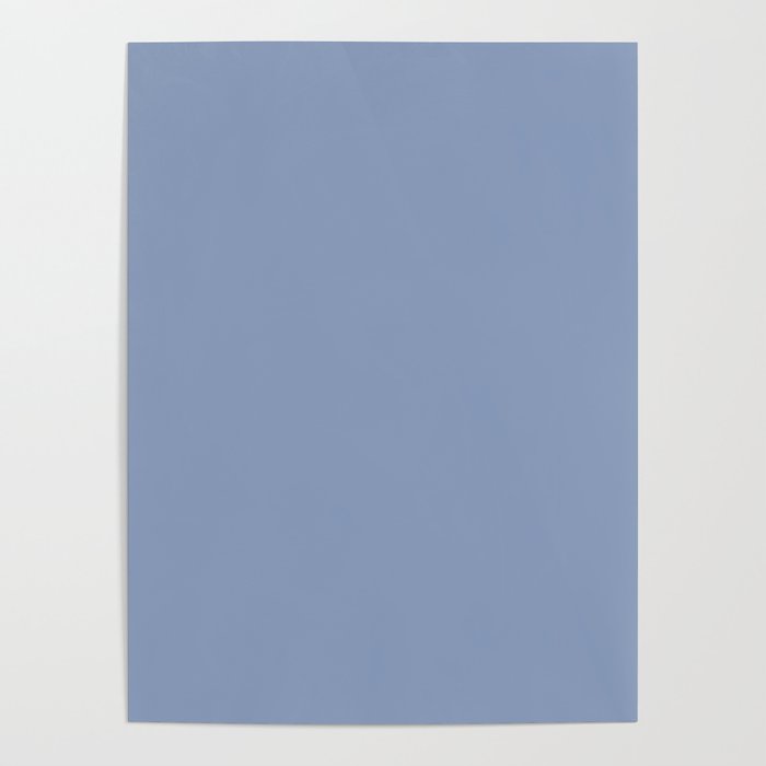Periwinkle Blue Solid  Poster Gallery Image 4