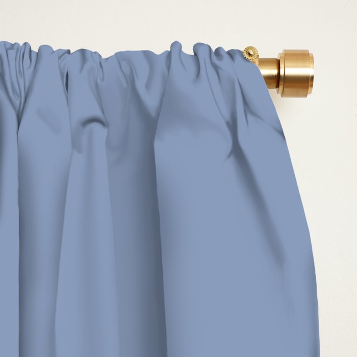 Periwinkle Blue Solid  Window Curtain Gallery Image 2