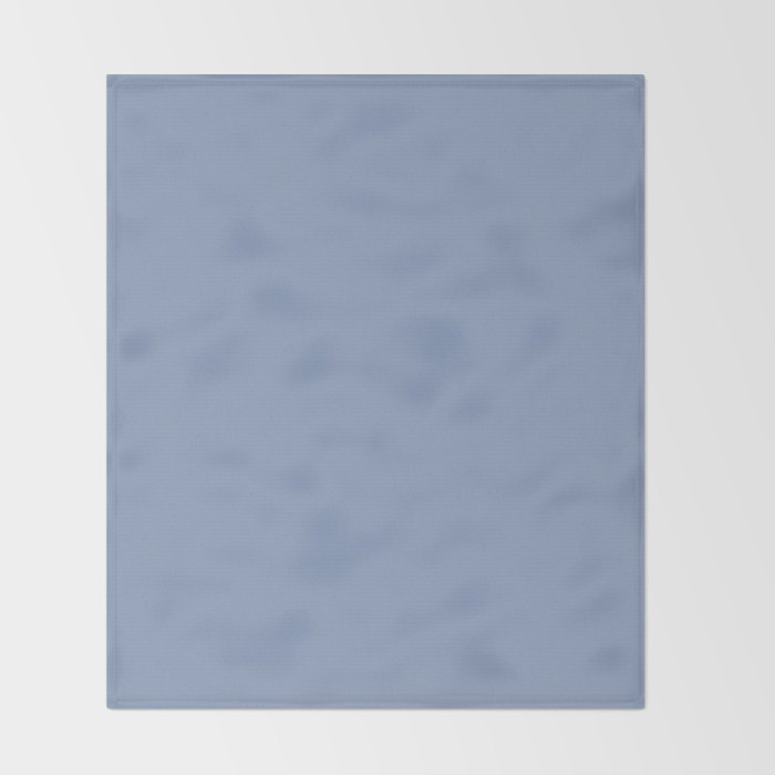 Periwinkle Blue Solid  Throw Blanket Gallery Image 2