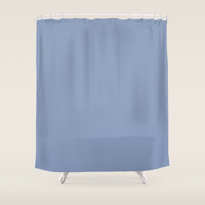 Periwinkle Blue Solid  Shower Curtain Gallery Image 1