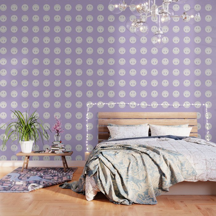 Happy Thoughts Lavender Wallpaper Gallery Image 1
