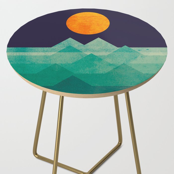 The ocean, the sea, the wave - night scene Side Table Gallery Image 2