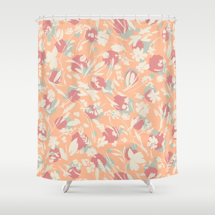 Abstract wild garden SM Shower Curtain Gallery Image 1