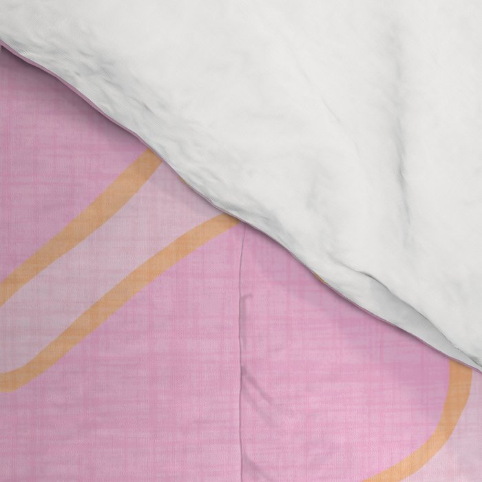 Pink Floral 70s Style Groovy Flowers Comforter Gallery Image 4