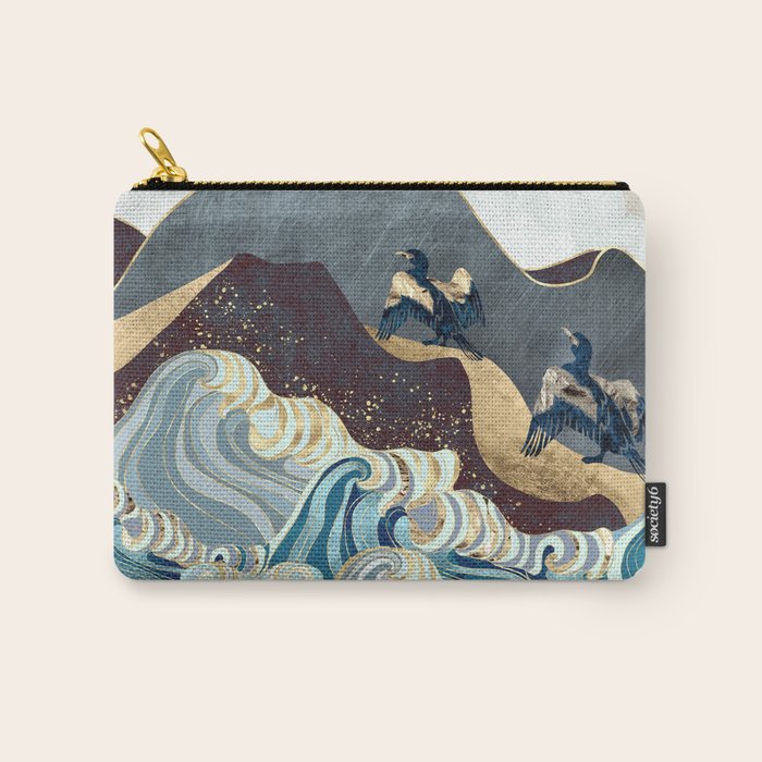 Metallic Waves Carry All Pouch Gallery Image 1