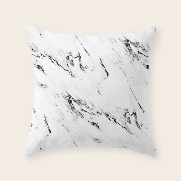 Classic Marble Throw Pillow Gallery Image 1