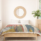 Antique Indian Illustration Princess Mirror Duvet Cover Gallery Image 3
