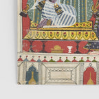 Antique Indian Illustration Princess Mirror Poster Gallery Image 3