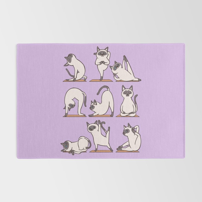 Siamese Cat Yoga Rug Gallery Image 2