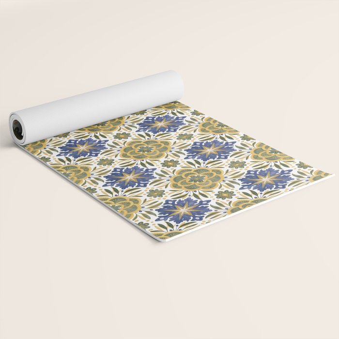 Tile floral nature Modern BY Yoga Mat Gallery Image 2