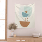 Azzurro Shapes No 54 Wall Tapestry Gallery Image 2