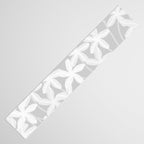 White flowers grey background  Table Runner Gallery Image 3