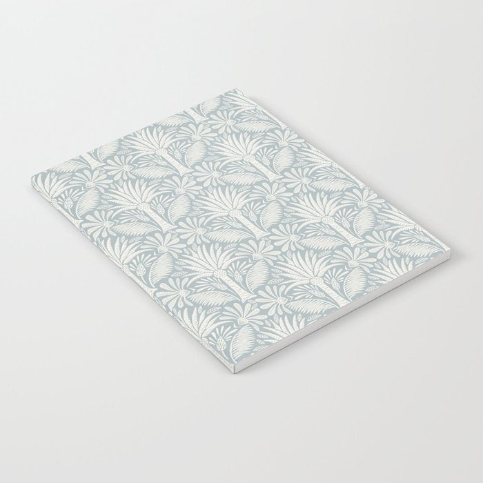 Palm Damask - Coastal Blue Notebook Gallery Image 1