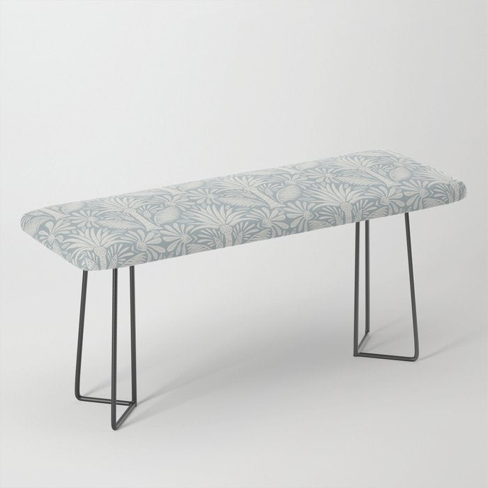 Palm Damask - Coastal Blue Bench Gallery Image 1