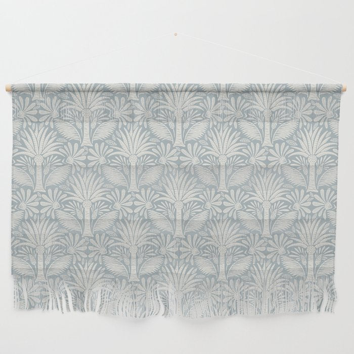Palm Damask - Coastal Blue Wall Hanging Gallery Image 1