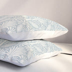 Palm Damask - Coastal Blue Pillow Sham Gallery Image 3