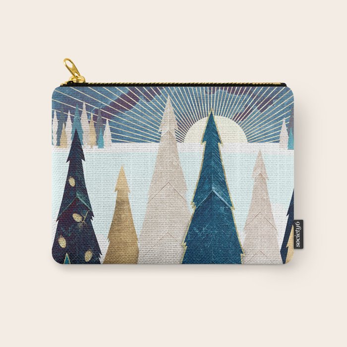 Winter Trees Carry All Pouch Gallery Image 1