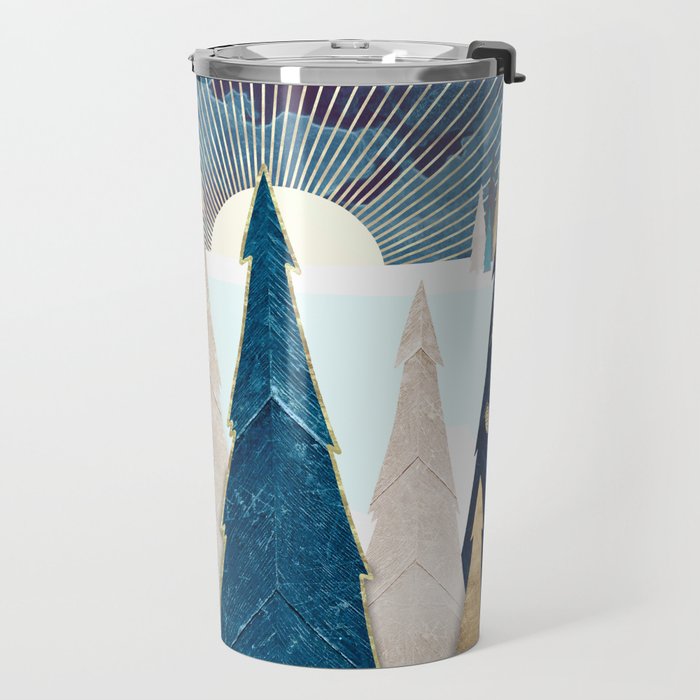 Winter Trees Travel Mug Gallery Image 2