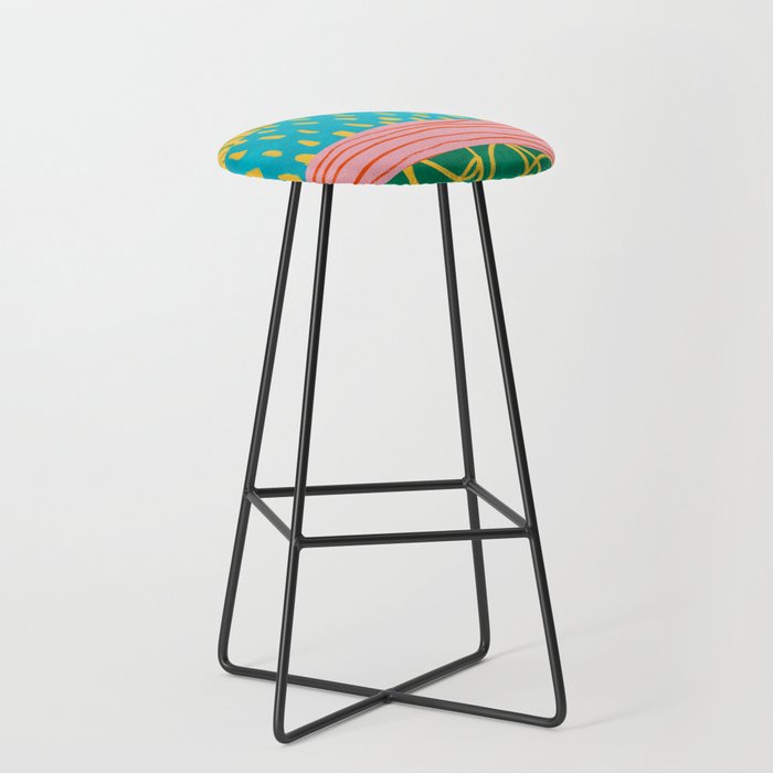 Pop Pattern Collage | PATTERN 10: The Retro Edition Stool Gallery Image 1