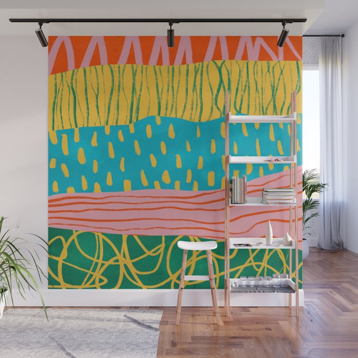 Pop Pattern Collage | PATTERN 10: The Retro Edition Wall Mural Gallery Image 1